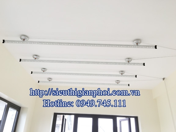 Lắp đặt giàn phơi thông minh tại chung cư Saphire Hạ long