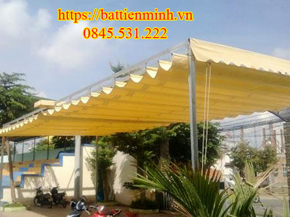 Mái bạt kéo lượn sóng - biện pháp che nắng mưa hoàn hảo
