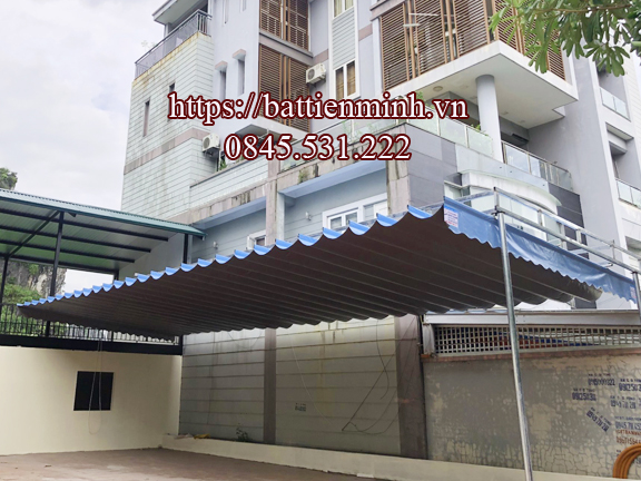 Lắp đặt mái bạt lượn sóng tại Hải Phòng