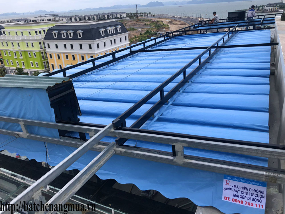 Những lưu ý khi lắp đặt bạt mái xếp di động